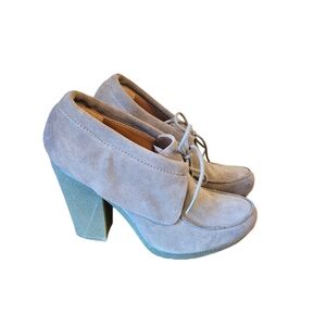 Nine West Women's tan Suede Leather Snowdrift Ankle Bootie Size 7.5 M